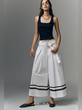 Maeve Anthropologie Skirty Deckhand Pants Size 6 NWT